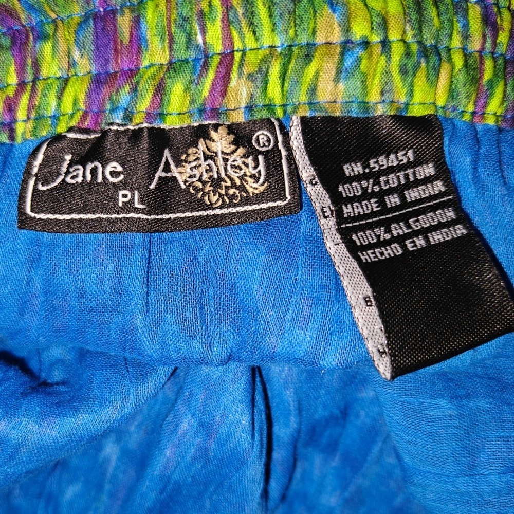Jane‎ Ashley Tiered Skirt Abstract Print Women's Large Fairy Boho Mermaid Whimsy - Picture 5 of 5